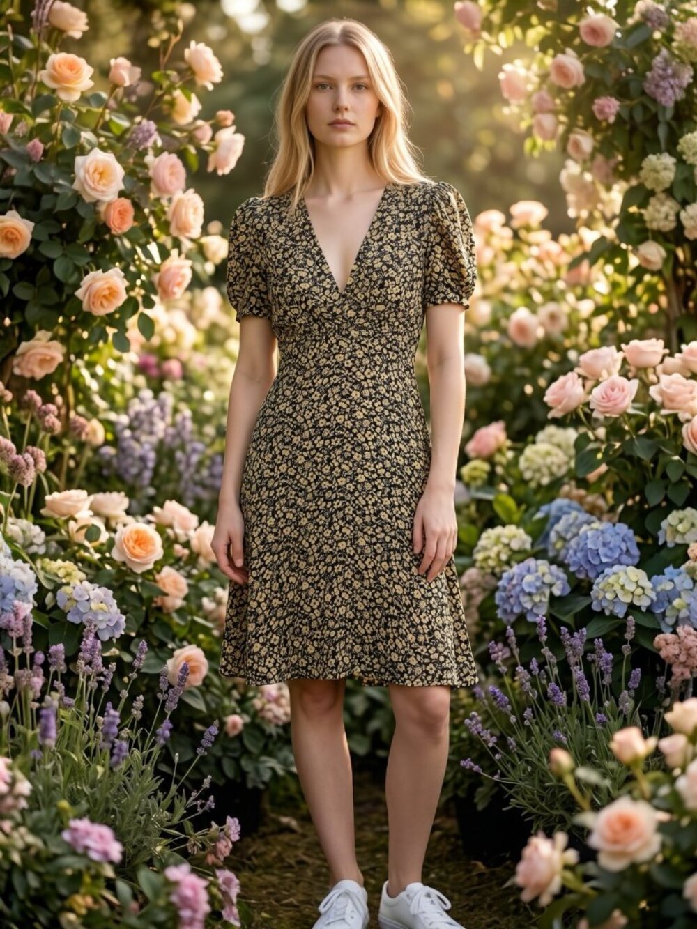 RRL Double RL Ralph Lauren Sample Silk Floral Dress Size 2 Rare Showroom Piece